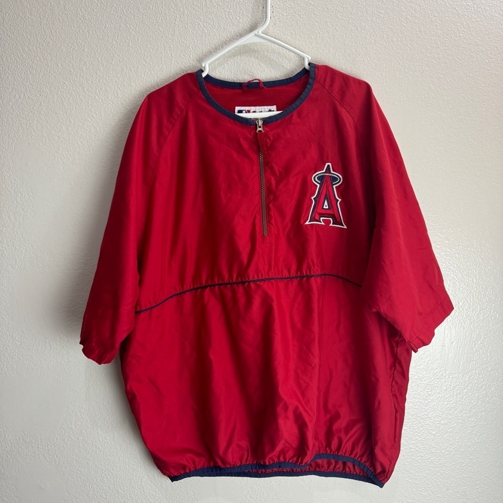 Anaheim Angels Majestic Vintage Warm Up Shirt Size XL